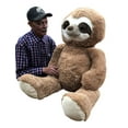 thumbnail image 2 of 5 Foot Giant Stuffed Sloth 56 Inches Soft 142 cm Big Plush Huge Cuddly Stuffed Animal Beige Color, 2 of 11