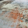 thumbnail image 3 of Orange Brown Beige Vintage Rusty Print Style 7'6" x 10'3" Area Rug/ Carpet by Makymo, 3 of 7