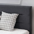 thumbnail image 5 of Right Angle Horizontal Line Decorative Soft Pack Bed Linen Dark Gray Full, 5 of 9
