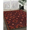 thumbnail image 3 of Ahgly Company Machine Washable Indoor Round Contemporary Tomato Red Area Rugs, 3' Round, 3 of 7