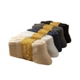 thumbnail image 4 of Calcetines de lana gruesa de color sólido de otoño e invierno para hombres y mujeres en los calcetines de tubo calcetines acolchados cálidos calcetines calcetines de toalla, 4 of 4