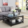 thumbnail image 2 of Pemberly Row Table Basse Carrée de 36 Pouces en Fini Bois Noir, 2 of 5