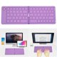 thumbnail image 1 of [Púrpura] Teclado Plegable Conexión Inalámbrica Teclado Oficina Portátil Universal para Teléfonos Móviles Tabletas Y Portátiles (Púrpura), 1 of 9