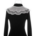 thumbnail image 3 of Zhengup Detachable Fake Collar, Semi-Sheer Embroidery Mini Cape Neck Ruff Dickey False Collar for Blouse, 3 of 5