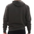 thumbnail image 2 of Oversized Unisex Lane Seven Ring Spun Cotton Premium 3-End Fleece Pullover Hoodie Sweatshirt - Charcoal Heather XL, 2 of 4