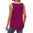 thumbnail image 6 of YDKZYMD Beach Cami Tank Tops for Women Solid Colors Scoop Neck Camisole Plus Size Sleeveless Tunic Tops Casual Summer T Shirts L, 6 of 6