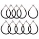 thumbnail image 1 of Mini Skater 10 piezas de ganchos para cola de caballo para mujer, pequeñas bandas de goma elásticas, accesorios para lazos para el cabello, soporte elástico, diademas de estilo rubio y beige, herramie, 1 of 5