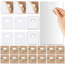 NOGIS (25 Set/50 Pieces) Clear Vertical Blind Repair Tabs, Vertical Blinds Tabs / Blind Fixers for Vertical Blinds Replacement Slats & Parts