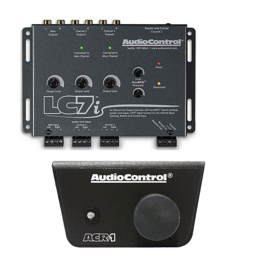 AUDIOCONTROL LC7i BLACK 6 CHANNEL LINE OUT CONVERTER WITH BASS