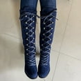 thumbnail image 6 of Women's Mid-Calf Boots Lace-Up Retro Thick Casual Heels Fashion Footwear for Everyday Style, 6 of 9