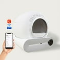 thumbnail image 4 of OXAA Self-Cleaning Cat Litter Box, Automatic Smart Cat Litter Box for Multiple Cats,Never Scoop Again,Safety Protection/APP Control/Odorless/Health Check - Automatic Cat Litter Box, 4 of 5