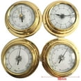 thumbnail image 6 of Barometer,Brass Color Wall Hanging baromete,4 Pcs/Set Thermometer Hygrometer Barometer Clocks,Copper Shell for Weather Station, 6 of 6