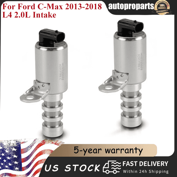 NURATIT Ford Focus Fusion Lincoln 2Pcs Engine Variable Valve Timing VVT Solenoid Camshaft Adjuster