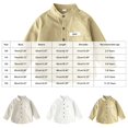 thumbnail image 3 of RFQWOVSR Boys' Long Sleeve Cotton Shirt for School and Casual Wear, 3 of 5