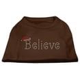 thumbnail image 6 of Christmas Pet Dog  Cat Shirt Rhinestone, "Believe", 6 of 11