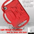 thumbnail image 6 of LTROP Case for iPad Air 5th/4th Generation Case (2022/2020), iPad Pro 11 Case 2021/2020/2018, Shoulder Strap, Shockproof Handle Stand Kids Case for iPad Air 5/4 10.9 Inch and iPad Pro 11”, Red, 6 of 8
