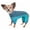 MultiColor, variant on Pet Life YGHL6BLXL Active Chase Pacer Heathered Performance 4-Way Stretch Two-Toned Full Body Warm Up, Light Blue & Blue - Extra Large