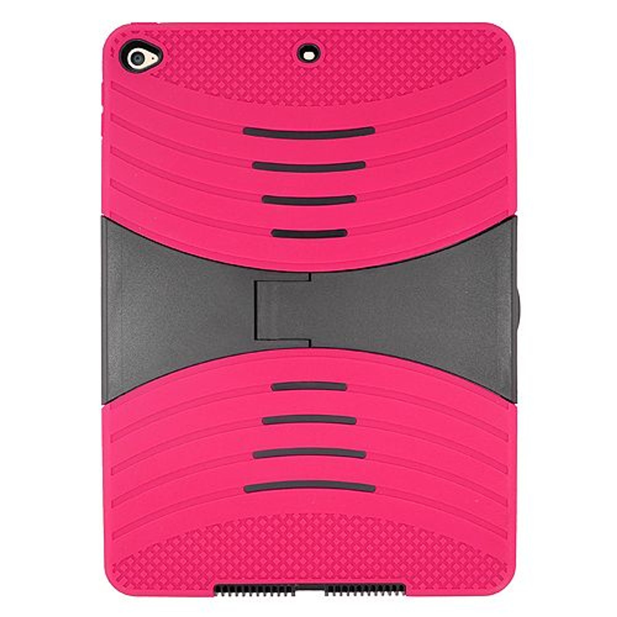 iPad Air 2 Case, by Insten Dual Layer Hybrid Stand Rubber Silicone