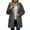 Dark Gray, variant on Shadoumai Long Zip Up Hoodie Women Long Sleeve Fleece Lined Jacket Casual Hooded Warm Winter Coat with Pockets