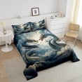 thumbnail image 3 of YST 7-Piece Magical Dragon Bedding Set, Animal Wildlife Theme, Comforter Set, Queen, 3 of 6