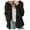 Black, variant on LEAVINGSUO Fall Winter Clearance Cardigans for Women Plus Sizes Fashion Womens Warm Faux Coat Jacket Winter Zipper Solid Long Sleeve Outerwear Black XL