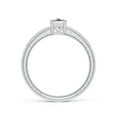 thumbnail image 2 of ANGARA Natural 0.42 Ct. Diamond Vintage Inspired Ring in 14K White Gold for Women (Ring Size: 3), 2 of 10