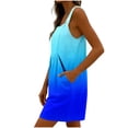 thumbnail image 6 of Sentmoon Beach Romper Workout One Piece for Women Sleeveless with Print Button Down Loose Fit Spaghetti Strap Beach Outfits for Women with Pockets Summer for Gym and Workout, 6 of 8