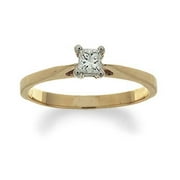 1/4 Carat Princess-Cut Diamond Engagement Ring