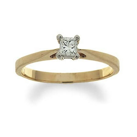 1/4 Carat Princess-Cut Diamond Engagement Ring