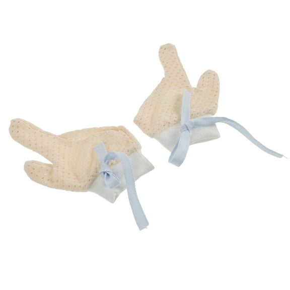 HOOWIFFY Anti Nail Biting Mitten for Kids, Cotton Finger Guard to Biting, 1 Pair Comfortable Gloves