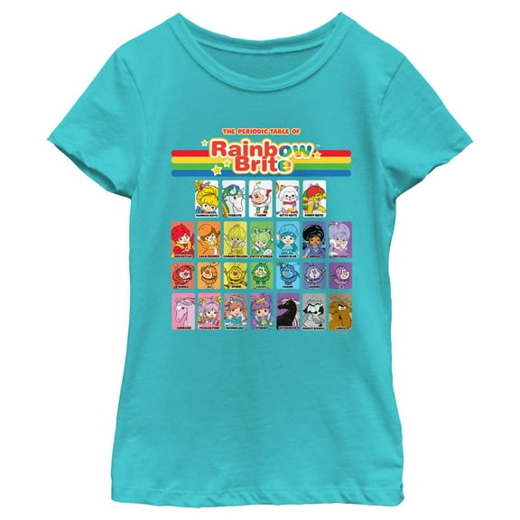 Girl's Rainbow Brite Table of Characters Graphic T-Shirt
