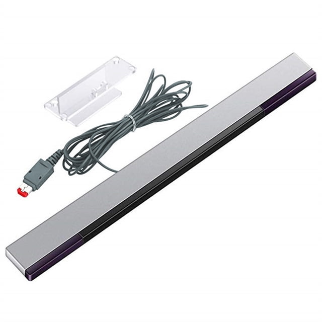 Wired Sensor Bar for NS - Silver, 7.2FT Cable, Clear Stand, Compatible with Controllers, Plug & Play
