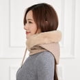 thumbnail image 2 of in 1 winter hat knitted hat warm hat circle scarf set balaclava winter knitted hat with fleece lining for women windproof hat cold protection ski hat 56-60CM, 2 of 5