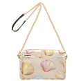 thumbnail image 2 of FORMRS Women Crossbody Purse with Chain Strap Vegan Leather Shoulder Handbag, Watercolor Seashell, 2 of 7