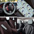 thumbnail image 4 of HUISEFOR 14 Pcs Fish Camo Car Seat Covers Full Set for Women Men Including Steering Wheel Cover, Armrest Cover, Breathable, Elastic, Easy Installation, Universal Fit for Cars SUV Trucks, 4 of 7