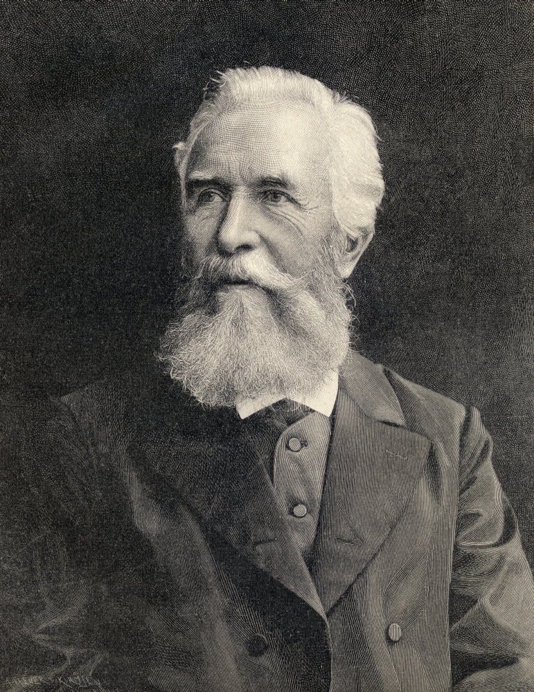 Ernst Heinrich Philipp August Haeckel 1836 To 1919 German Biologist Naturalist Philosopher Physician Professor And Artist From Die Gartenlaube Published 1905 Canvas Art - Ken Welsh Design Pics (24 x