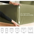 thumbnail image 4 of CGK Linens Extra Deep Pocket Single Fitted Sheet Only - Queen Size Wrinkle-Resistant & Comfy Bottom Sheet, Fits 18"-24" Mattresses, Sage Green, 4 of 7