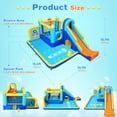 thumbnail image 6 of Veeboto Bounce House with Slide, Jumping Area, Pool, Punching Bag, Ball Pit, Crawl Tunnel, Inflatable Water Slide for Ages 3-12, Indoor/Outdoor Bouncy Castle with Blower, 6 of 8