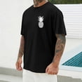 thumbnail image 4 of Ceisia T-Shirt à Manches Courtes et Col Rond Imprimé pour Hommes, Doux, Respirant, Extensible, Décontracté, Sport, Gym, Noir TTTG Cadeaux, 4 of 7
