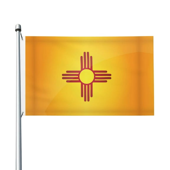 Flag Of-New-Mexico Flag Double Sided Printed 3x5 Ft Flag Banner Suitable For Yard Outdoor Party Decorative