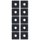 thumbnail image 3 of Tapas de extremo de perfil, placa de cubierta de un solo orificio de aleación de aluminio, para equipos CNC industriales, 10 piezas(Negro), 3 of 8