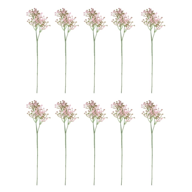 10 piezas de flores falsas Gypsophila ramo de flores de otoño artificiales para decoración, flor de seda real para bodas, Navidad, fiesta de bricolaje, hogar, jardín, oficinas