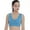lightblue, variant on Promotion Clearance Fashion Solid Color Large Size Seamless With Chest Pad Adjustment Type Without Steel Ring Sports Underwear Skin 5XL