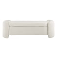thumbnail image 4 of Modway Nebula Boucle Upholstered Bench in Ivory, 4 of 8