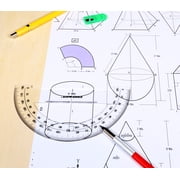Pro Art Protractor 180 Degree 6 in Clear