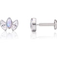 thumbnail image 3 of Limerencia Titanium Flat Back Earrings Stud 18G Hypoallergenic Flatback Earrings Threadless Push Pop in Studs for Nose, Helix, Tragus, Conch, Labret Piercing, 3 of 13