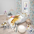 thumbnail image 1 of Designart 'Giraffe Eating Ice Cream Watercolor - Tropical Duvet Cover Set, 1 of 2
