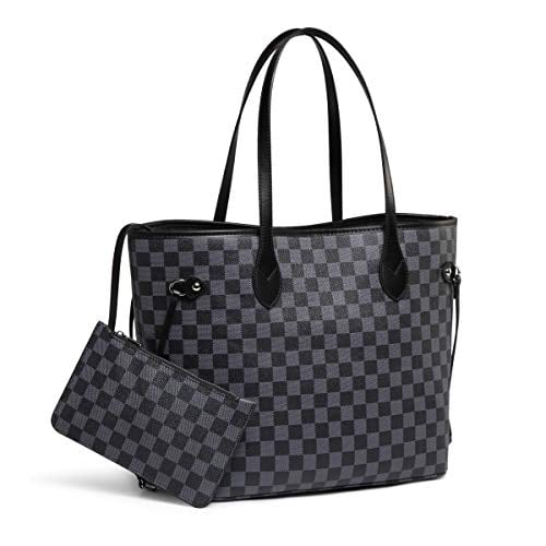 Daisy Rose Tote Shoulder Bag and Matching Clutch - PU Vegan Leather Handbag  for Travel Work and School - Walmart.com