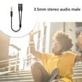 thumbnail image 4 of 3.5mm Headset Adapter Y-Splitter Cable for Separate Audio & Microphone, Universal Headphone Mic Splitter for Laptops, Tablets, Smartphones, MacBooks, 1x Count, 4 of 8