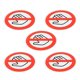 thumbnail image 2 of 5 Sheets of Adhesive Do Not Touch Sign Caution Danger Decal Sticky Decal No Touch Sign, 2 of 2